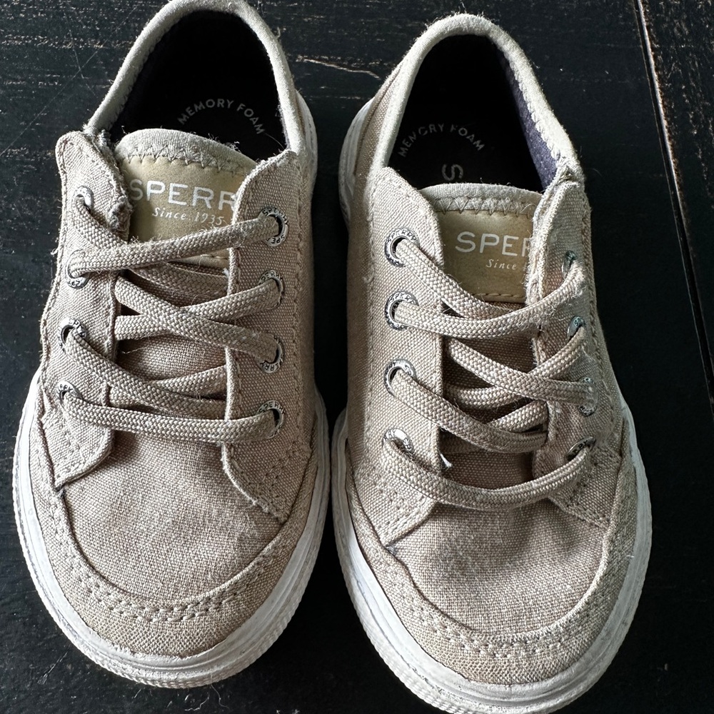 Sperry Kids' Tan Canvas Shoes
